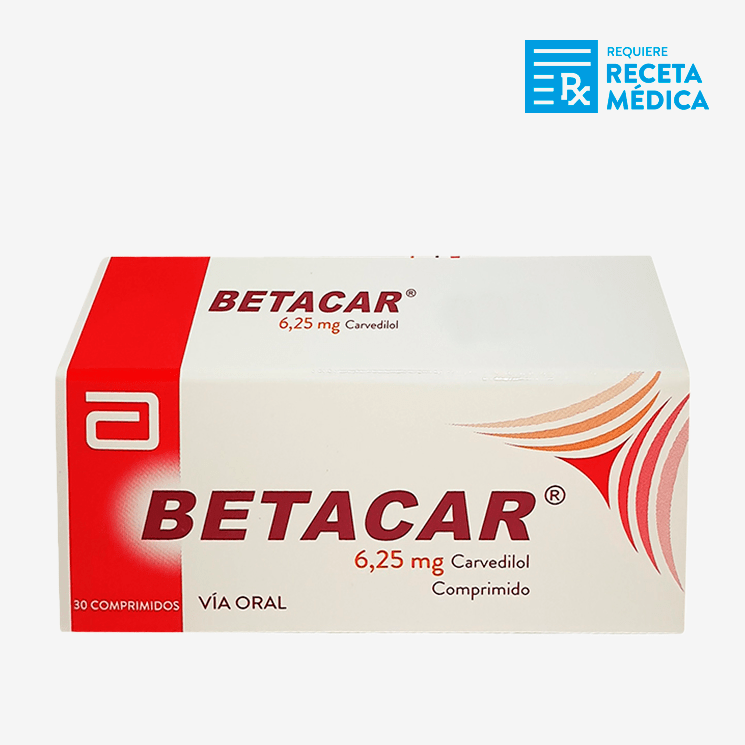 Betacar 6.25mg x30 comp recalcine