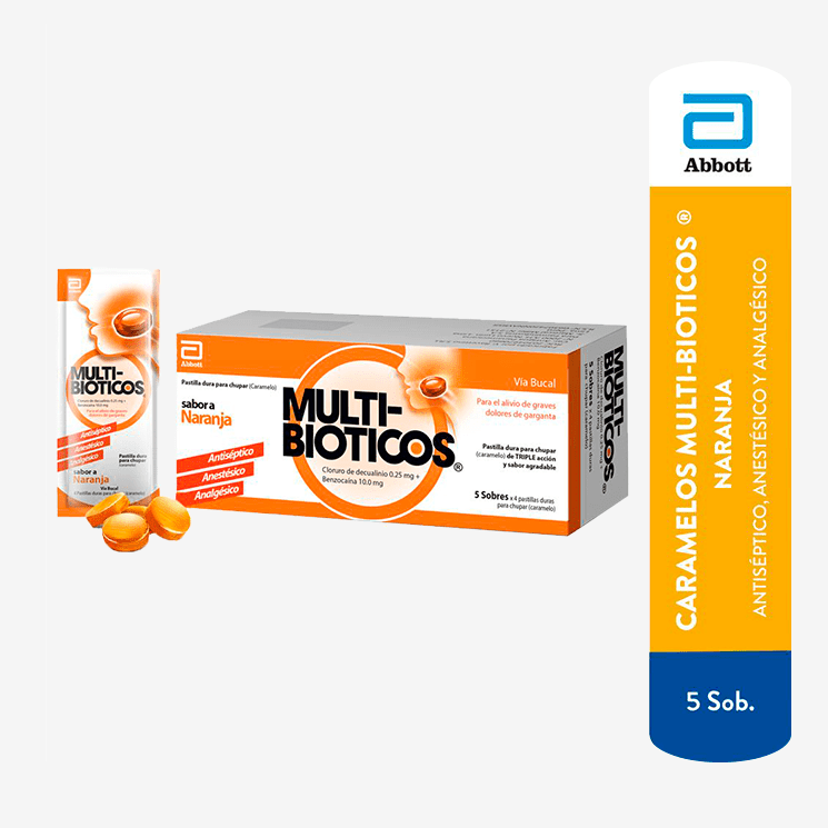 Multibioticos caram naranja x 5 sobres(588543) s