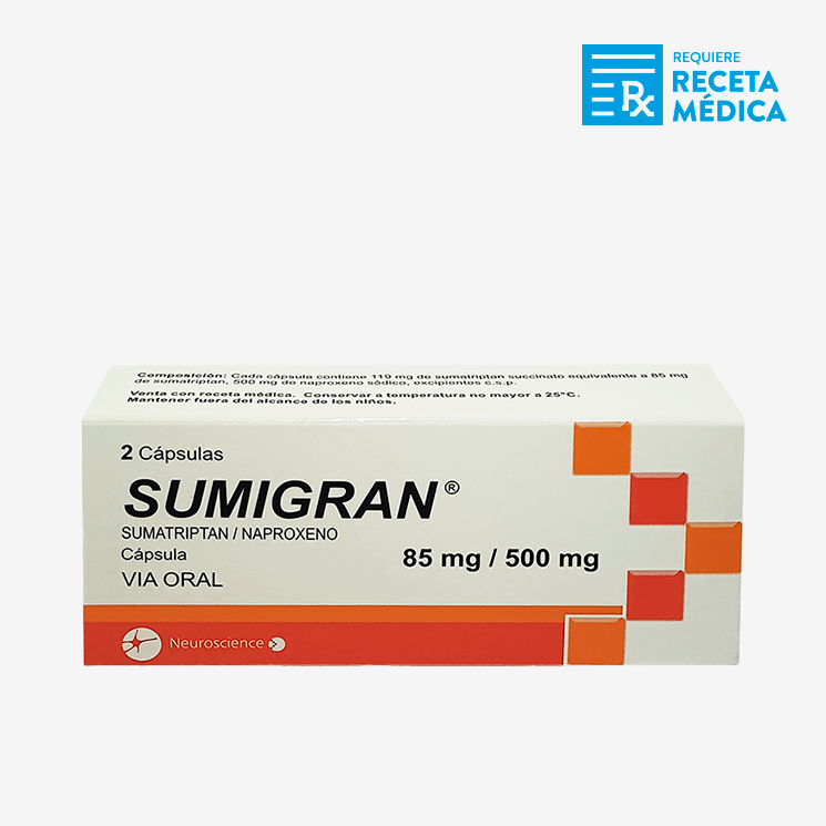 Sumigran 85mg/500mg capsulasx2